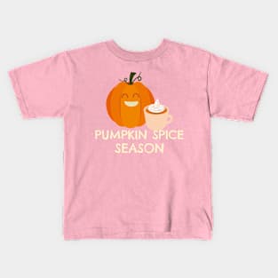 Pumpkin Spice latte Season Kids T-Shirt